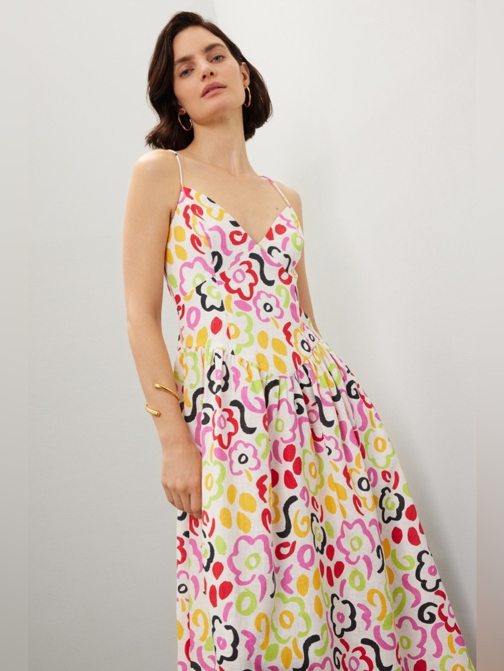 RHODE Sophie Dress Midi Size 6 6158